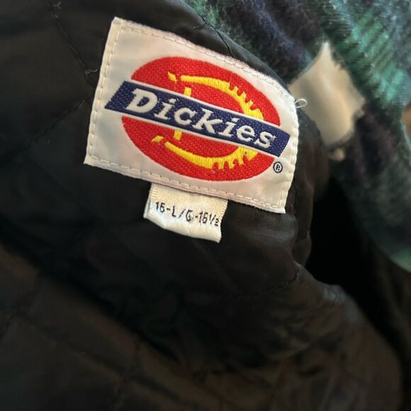 Dickies Green and Black Vintage Plaid Shirt Jacket - Picture 2 of 11